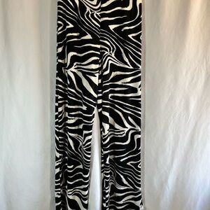 Zebra Print New Size M Bettina Wide Leg Women's Pants